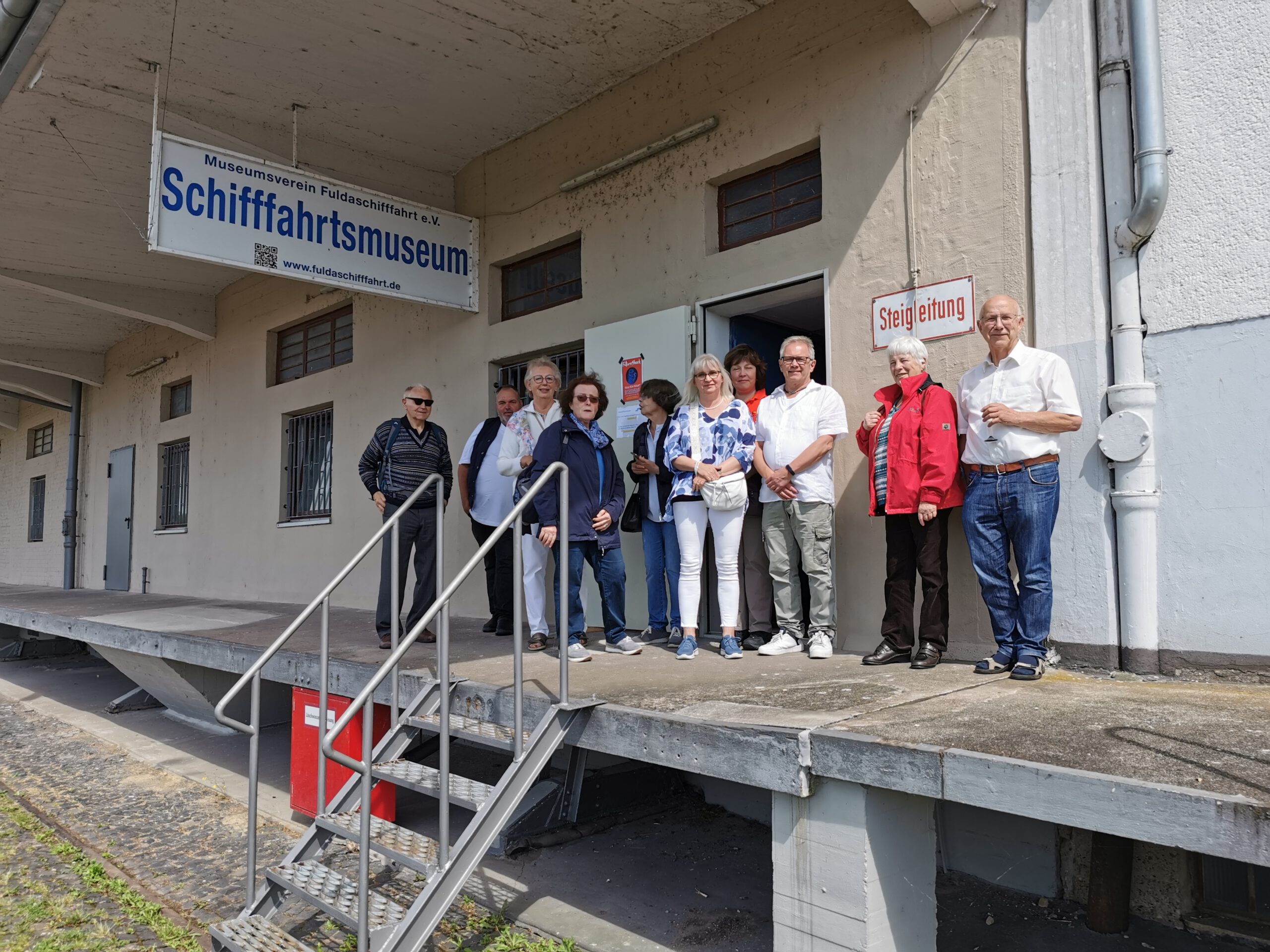 Besuch des Museumsvereins Fuldaschifffahrt